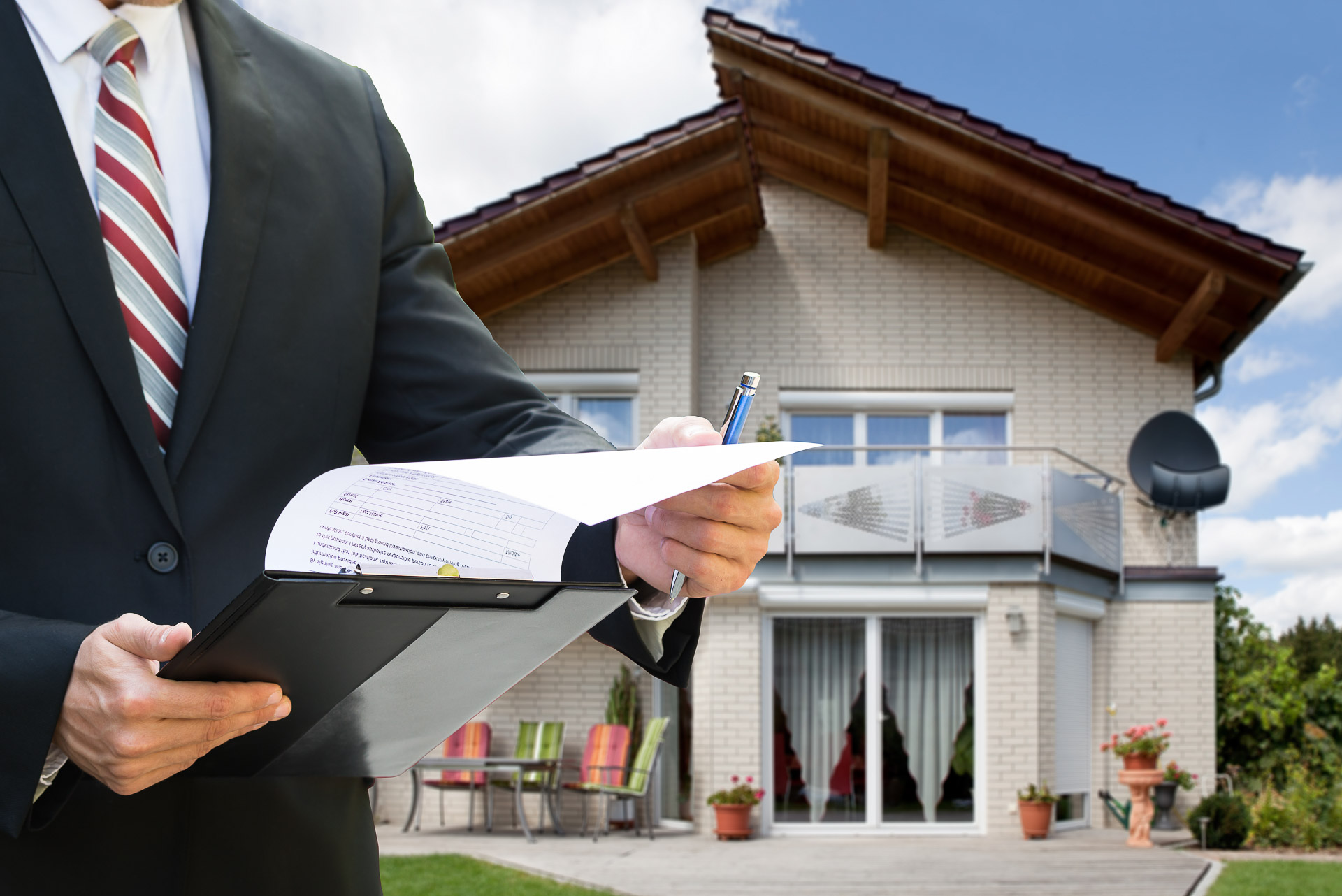 Arbeitsplatz einer Immobilienbewertung